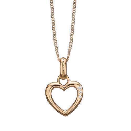 Image of Open Heart i forgyldt sterling sølv fra Christina Collect